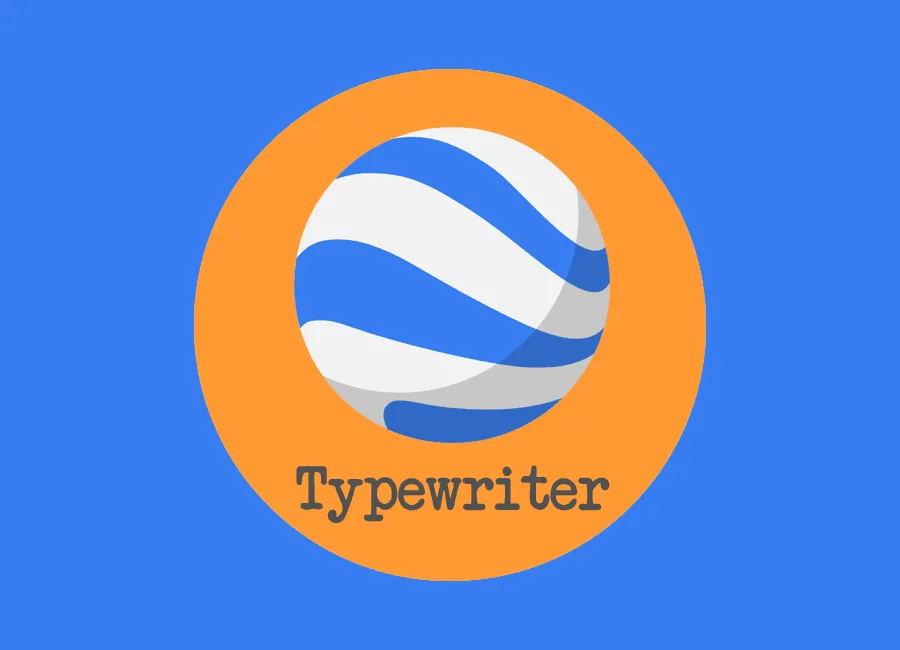 Google Earth Typewriter